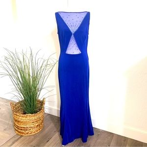 Vintage Splendifferous Westwood Village Royal Blue Evening Gown S / M